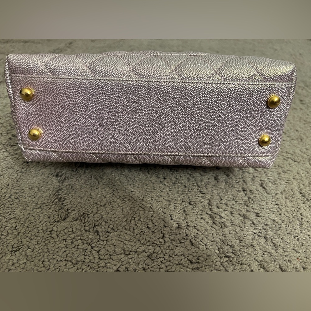 Chanel Metallic Pink Quilted Shoulder Bag - Picture 4 of 6